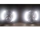 Quake LED Tempest 7-Inch Headlights with White DRL and Amber Turn Signal; Chrome Housing; Clear Lens (76-86 Jeep CJ5 & CJ7; 97-18 Jeep Wrangler TJ & JK)