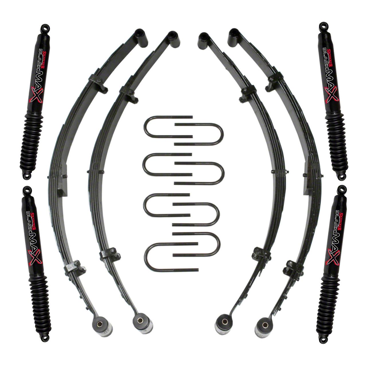 Skyjacker Jeep Wrangler 350 To 4 Inch Suspension Lift Kit With Black