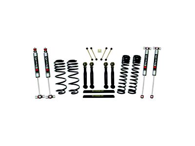 SkyJacker 4-Inch Dual Rate Long Travel Suspension Lift Kit with Adjustable Flex Links and M95 Performance Shocks (97-02 Jeep Wrangler TJ)
