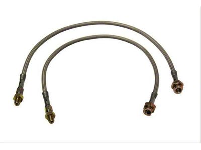 SkyJacker Front Stainless Steel Brake Lines for 3 to 5-Inch Lift (76-81 Jeep CJ5 & CJ7)