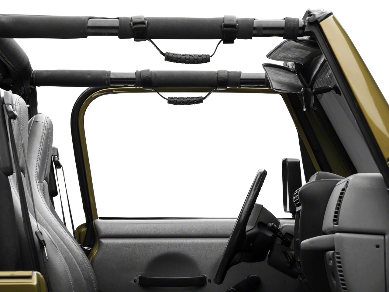 Teraflex Jeep Wrangler 2 in. Grab Handles 4830300 (8718 Jeep Wrangler