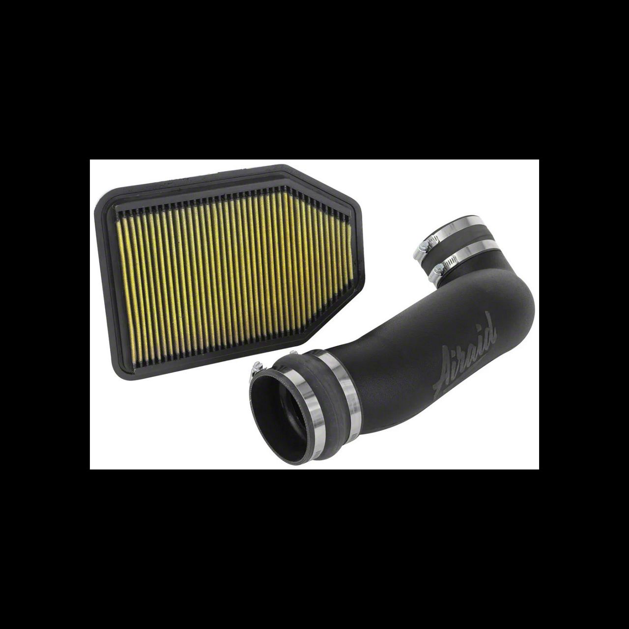 Airaid Junior Intake Tube Kit with Yellow SynthaFlow Oiled Filter (12-18 3.6L Jeep Wrangler JK)