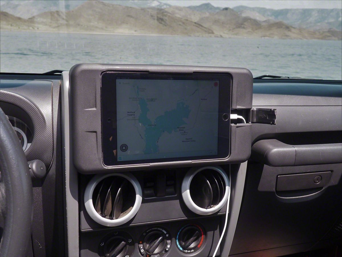 Jeep Wrangler Tablet Dash Kit for iPad Mini Gen 1 to 3 (07-10 Jeep Wrangler  JK) - Free Shipping