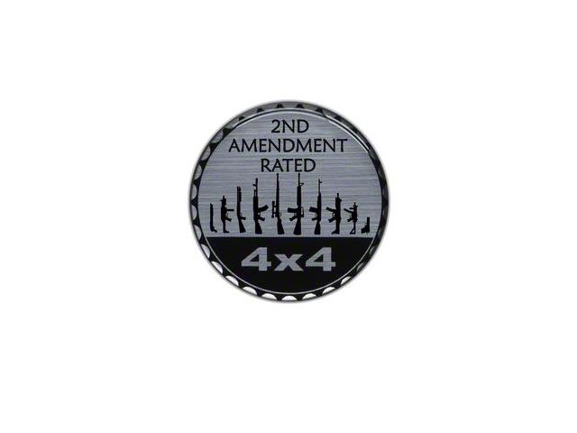 2nd Amendment Rated Badge (Universal; Some Adaptation May Be Required)