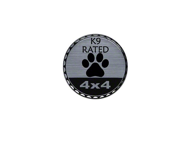 K9 Rated Badge (Universal; Some Adaptation May Be Required)