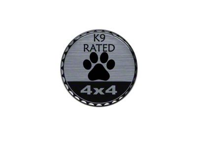 K9 Rated Badge (Universal; Some Adaptation May Be Required)