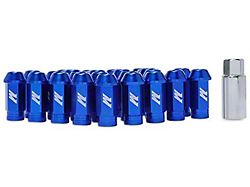Mishimoto Blue Locking Lug Nut Kit; 1/2-Inch x 20; Set of 20 (79-14 Mustang)