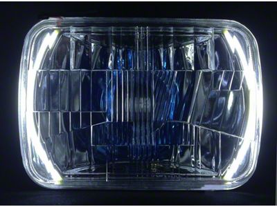 Delta Lights 200mm Halo HID Headlights; Chrome Housing; Clear Lens (87-95 Jeep Wrangler YJ)