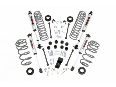 Rough Country 3.25-Inch Suspension Lift Kit with V2 Monotube Shocks (97-02 2.5L Jeep Wrangler TJ)