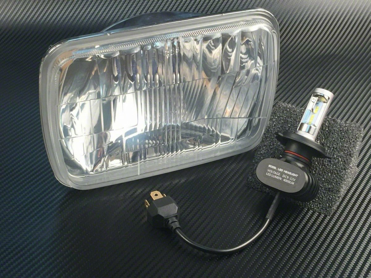 Delta Jeep Wrangler Bolt 200mm LED Headlights; Chrome Housing; Clear Lens  01-1249-BOLT (87-95 Jeep Wrangler YJ) - Free Shipping