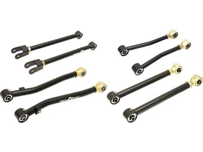 RockJock Johnny Joint Adjustable Front and Rear Control Arms (18-23 Jeep Wrangler JL)