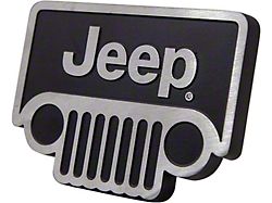 Jeep Grille Logo Hitch Cover (Universal; Some Adaptation May Be Required)