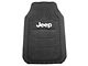WeatherPro Front and Rear Floor Mats with Jeep Logo; Black (Universal; Some Adaptation May Be Required)