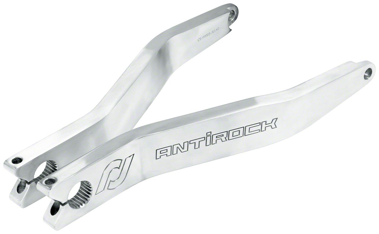 RockJock Antirock Aluminum Rear Sway Bar Arms; 2-1/2-Inch Offset (07-23 Jeep Wrangler JK & JL)