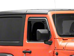 RedRock In-Channel Window Deflectors (18-23 Jeep Wrangler JL 2-Door)