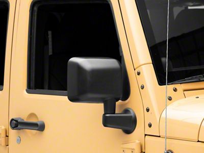 OPR Manual Non-Heated Swing Away Door Mirror; Passenger Side (07-18 Jeep Wrangler JK)