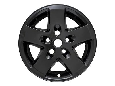 17-Inch Impostor 5-Spoke Wheel Covers; Gloss Black ABS (07-18 Jeep Wrangler JK Base, Limited)