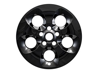 18-Inch Impostor 5-Spoke Wheel Covers; Gloss Black ABS (13-18 Jeep Wrangler JK Sahara)
