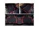 Custom Fit Front and Rear Floor Liners; Black/Red (14-18 Jeep Wrangler JK 4-Door)