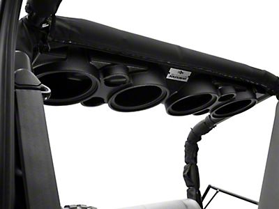 Empty Enclosure American Soundbar JK/JKU Wrangler Overhead Sound System Black 