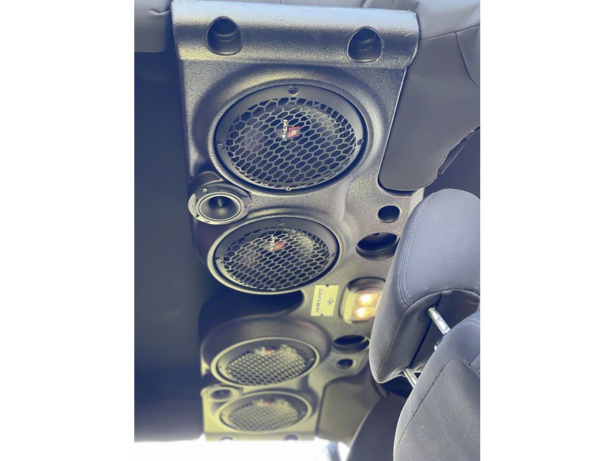 American SoundBar Jeep Wrangler Empty Speaker Enclosure; Black ASB-JKBK  (07-18 Jeep Wrangler JK) - Free Shipping