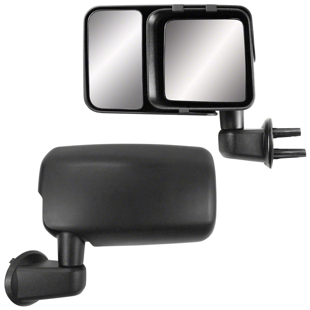 Jeep Wrangler Snap and Zap Towing Mirrors (0718 Jeep Wrangler JK