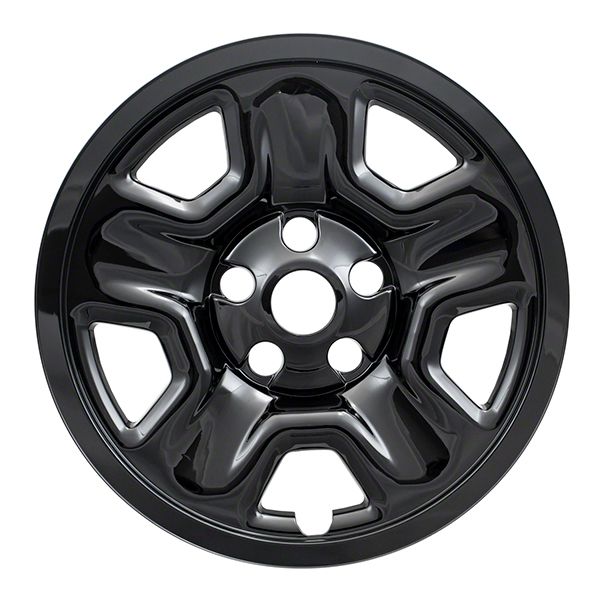 Jeep Wrangler 17-Inch Impostor 5-Spoke Wheel Covers; Gloss Black ABS ...