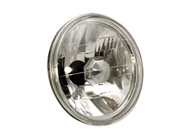 7-Inch Diamond Cut Headlight; Chrome Housing; Clear Lens (07-18 Jeep Wrangler JK)