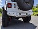 Hauk Off-Road Predator Series Rear Bumper with Tire Carrier; Gloss White (18-22 Jeep Wrangler JL)
