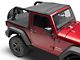 Bushwacker Trail Armor Flatback Soft Top; Black Twill (07-18 Jeep Wrangler JK 2-Door)