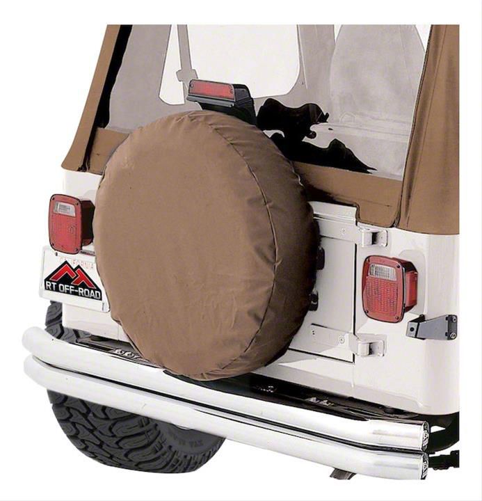 Jeep Wrangler 33 to 35Inch Spare Tire Cover; Spice (6618 Jeep CJ5