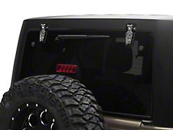 Liftgate Glass Hinge Kit; Stainless Steel (07-18 Jeep Wrangler JK)