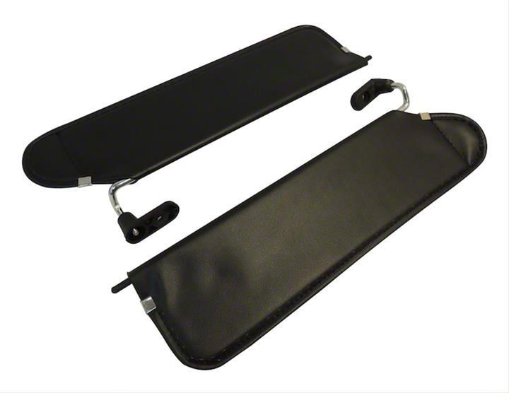 Jeep Wrangler Sun Visors; Black (0306 Jeep Wrangler TJ) Free Shipping