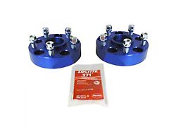 1.50-Inch Wheel Spacers; Blue (18-22 Jeep Wrangler JL)