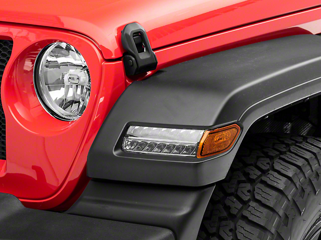 Raxiom Axial Series Sequential LED Parking/Turn Signal Lights; Chrome (18-23 Jeep Wrangler JL Sport)