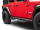 3-Inch Nerf Drop Side Step Bars; Black (18-24 Jeep Wrangler JL 4-Door)