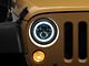 LED DRL Projector Headlights with Turn Signals; Black Housing; Clear Lens (07-18 Jeep Wrangler JK)
