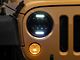 LED DRL Projector Headlights; Black Housing; Clear Lens (07-18 Jeep Wrangler JK)