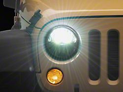 LED Headlights; Chrome Housing; Clear Lens (07-18 Jeep Wrangler JK)