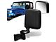 OE Style Manual Side Mirror; Black; Driver Side (87-93 Jeep Wrangler YJ)
