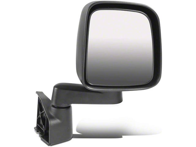 OE Style Manual Side Mirror; Black; Passenger Side (03-06 Jeep Wrangler TJ)