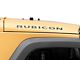 Jeep Licensed by RedRock Rubicon Hood Logo; Matte Black (07-18 Jeep Wrangler JK)