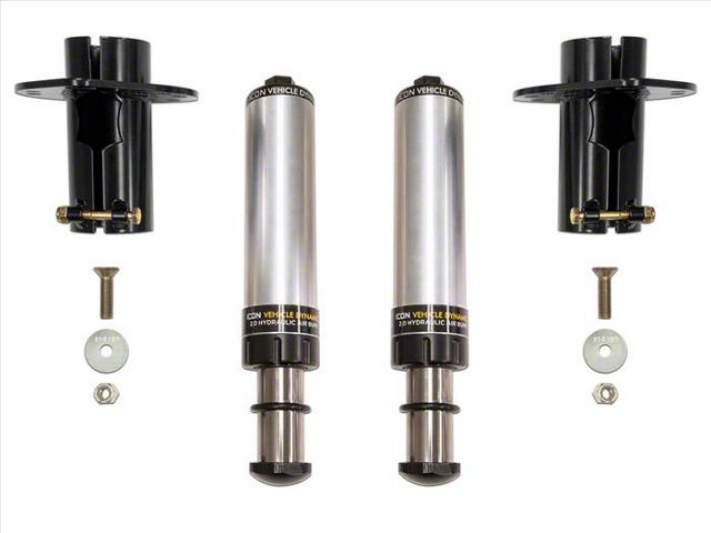 ICON Vehicle Dynamics Front Hydraulic Bump Stop Kit (07-24 Jeep Wrangler JK & JL, Excluding 4xe & Rubicon 392)