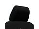 Bartact Rear Seat Headrest Covers; Black (18-24 Jeep Wrangler JL 4-Door)