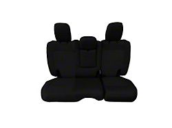 Bartact Tactical Series Rear Seat Cover; Black (18-24 Jeep Wrangler JL 4-Door w/o Fold Down Armrest)