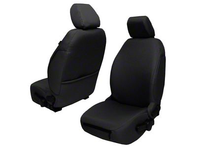 Bartact Baseline Performance Front Seat Covers; Black (07-10 Jeep Wrangler JK)