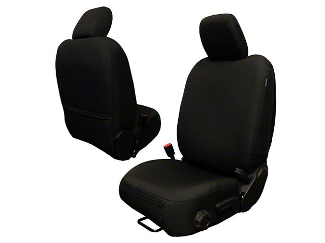 Bartact Baseline Performance Front Seat Covers; Black (18-24 Jeep Wrangler JL 4-Door)