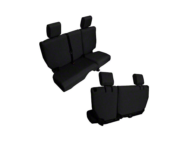 Bartact Baseline Performance Rear Seat Cover; Black (2007 Jeep Wrangler JK 4-Door)