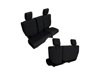 Bartact Baseline Performance Rear Seat Cover; Black (2007 Jeep Wrangler JK 4-Door)