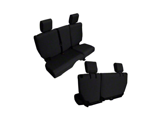 Bartact Baseline Performance Rear Seat Cover; Black (11-12 Jeep Wrangler JK 4-Door)